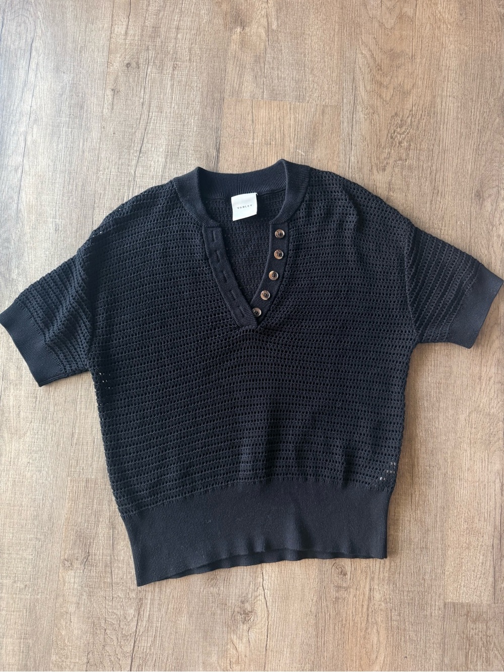 Women’s Varley Black Callie Knit Top
